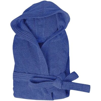 EMMEVI - Accappatoio Spugna 100% Cotone - Blue - Bathrobe EMMEVI - Accappatoio Spugna 100% Cotone - Blue - Bathrobe