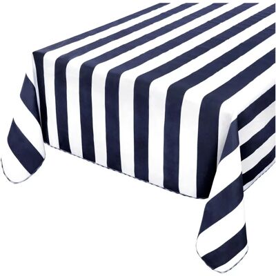 Emmevi Cotone Bordata a Righe - Blu - 135x135 cm - Tablecloth Emmevi Cotone Bordata a Righe - Blu - 135x135 cm - Tablecloth