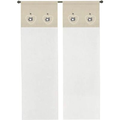 Tenda Emmevi Grigia 60x240cm - Coppia Finestre e Porte Tenda Emmevi Grigia 60x240cm - Coppia Finestre e Porte