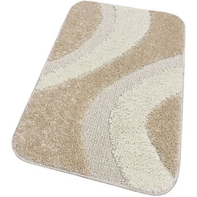 Emmevi Set di 3 Tappetini Bagno Beige - Antiscivolo, Assorbente, Italiano Emmevi Set di 3 Tappetini Bagno Beige - Antiscivolo, Assorbente, Italiano