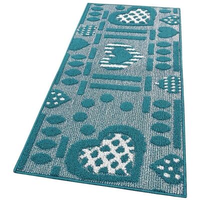 Tappeto Cucina Emmevi MV S.P.A. Blu - Antiscivolo, Cuore 3D, Assorbente, 50x75 cm Tappeto Cucina Emmevi MV S.P.A. Blu - Antiscivolo, Cuore 3D, Assorbente, 50x75 cm