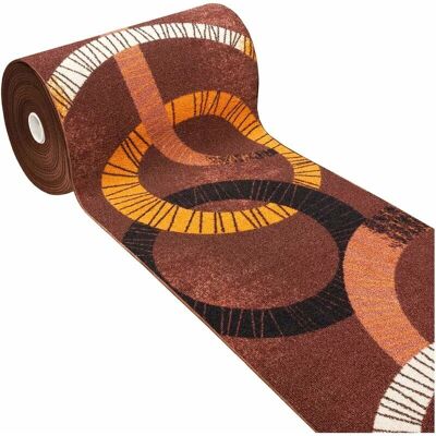 Emmevi Tappeto Cucina Antiscivolo Moderno Multiuso Corridoio - Marrone - 57x40 - bordato - tappeto Emmevi Tappeto Cucina Antiscivolo Moderno Multiuso Corridoio - Marrone - 57x40 - bordato - tappeto