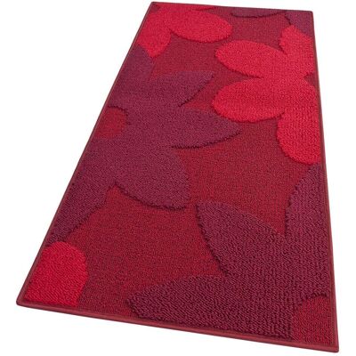 Tappeto cucina Emmevi Bordeaux 3D fiori Tappeto cucina Emmevi Bordeaux 3D fiori