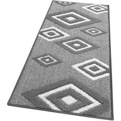 Tappeto cucina grigio 50x135cm Emmevi - Design 3D Geometrico Antiscivolo Moderno Tappeto cucina grigio 50x135cm Emmevi - Design 3D Geometrico Antiscivolo Moderno