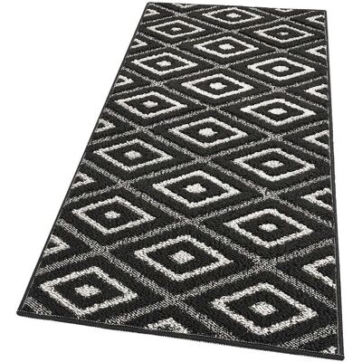 Emmevi - Tappeto Rombi 3D - Nero - 50x40 cm - Rug Emmevi - Tappeto Rombi 3D - Nero - 50x40 cm - Rug