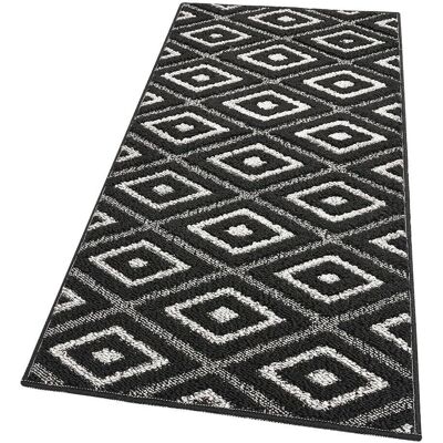 EMMEVI MV S.P.A. - 50x145 cm - negro - Rettangolare - Rug EMMEVI MV S.P.A. - 50x145 cm - negro - Rettangolare - Rug