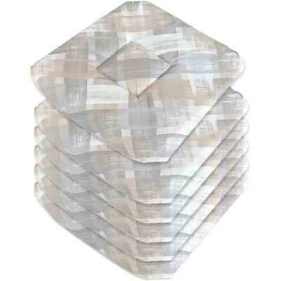 Emmevi - Set 6 Cushions - Coton - 37x37 cm - Chair cushions set - Publicité Emmevi - Set 6 Cushions - Coton - 37x37 cm - Chair cushions set - Publicité