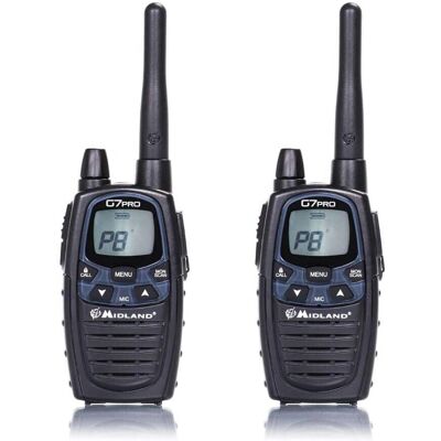 Walkie Talkie Midland G7E PRO - 8 Canales - Negro Walkie Talkie Midland G7E PRO - 8 Canales - Negro