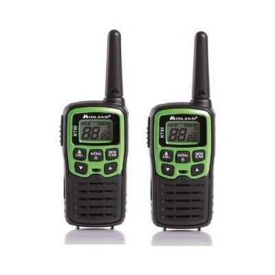 Midland XT30 Two-Way Radio - 16 Kanaler, Svart & Grön Midland XT30 Two-Way Radio - 16 Kanaler, Svart & Grön