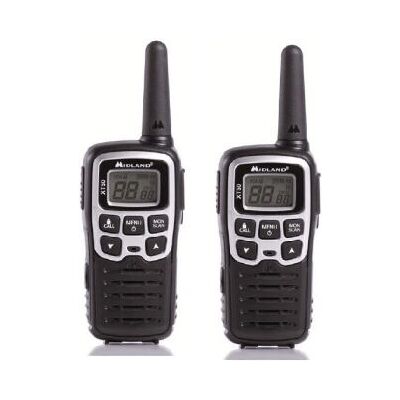 Midland XT50 Walkie Talkie - 24 Kanaler, Räckvidd 8 km, LCD, Stöttålig Midland XT50 Walkie Talkie - 24 Kanaler, Räckvidd 8 km, LCD, Stöttålig