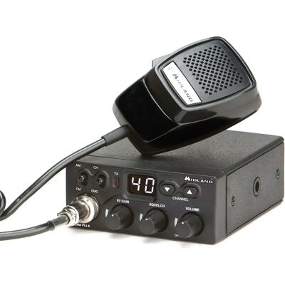 Midland M-Zero Plus CB Radio - 40 kanaler AM/FM - Kompakt & Enkel Midland M-Zero Plus CB Radio - 40 kanaler AM/FM - Kompakt & Enkel