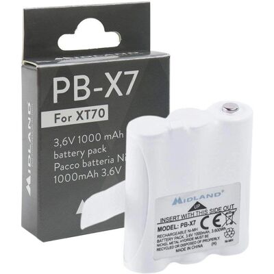 Midland PB-X7 Batterie Blanche - Batterie Midland PB-X7 Batterie Blanche - Batterie