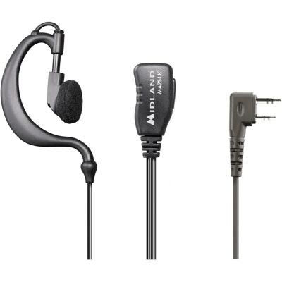 Fone de ouvido com microfone ajustável Midland MA-21LKi - Comunicação por rádio Fone de ouvido com microfone ajustável Midland MA-21LKi - Comunicação por rádio
