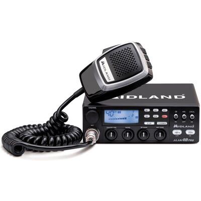 Midland Alan 48 Pro Rádio Bidirecional - 400 Canais, LCD, Longa Alcance Midland Alan 48 Pro Rádio Bidirecional - 400 Canais, LCD, Longa Alcance