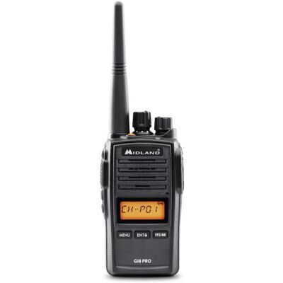 Talkie-walkie Midland G18 Pro - 99 Canaux, Noir Talkie-walkie Midland G18 Pro - 99 Canaux, Noir