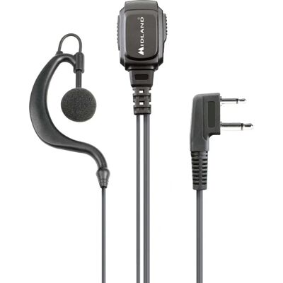 Midland MA21 L Pro Headset - Kablet øreklips - Sort Midland MA21 L Pro Headset - Kablet øreklips - Sort