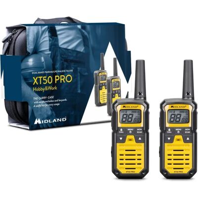 Midland XT50 Pro - Vandtæt Walkie Talkie med udvidet rækkevidde Midland XT50 Pro - Vandtæt Walkie Talkie med udvidet rækkevidde