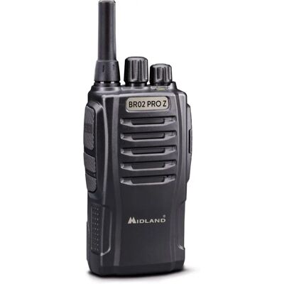 Midland BR02 PRO Z Walkie Talkie - 32 Channels, Ergonomic & Robust Midland BR02 PRO Z Walkie Talkie - 32 Channels, Ergonomic & Robust