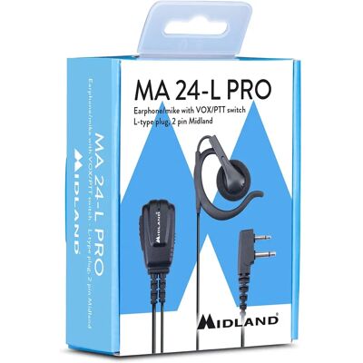 Midland MA24-L PRO Headset - Ergonomisk, Slitstærk, Kompatibel Midland MA24-L PRO Headset - Ergonomisk, Slitstærk, Kompatibel