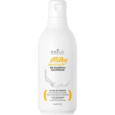 Brelil Professional Milky Sensation BB Shampoo - Herstellende Shampoo voor Zwak en Beschadigd Haar Brelil Professional Milky Sensation BB Shampoo - Herstellende Shampoo voor Zwak en Beschadigd Haar