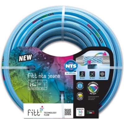 Tuyau de Jardin FITT NTS Jeans - Haute Durabilité, Résistant aux Torsions, Bleu - Publicité Tuyau de Jardin FITT NTS Jeans - Haute Durabilité, Résistant aux Torsions, Bleu - Publicité