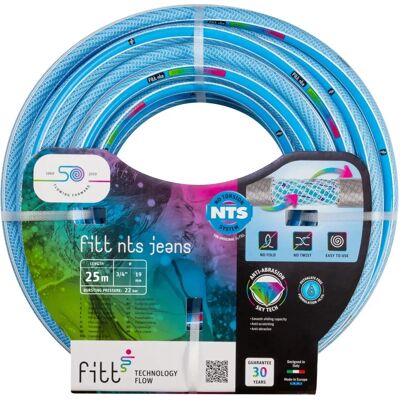 Manguera de Jardín FITT NTS Jeans - Robusta y Flexible - 25m Manguera de Jardín FITT NTS Jeans - Robusta y Flexible - 25m