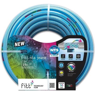 Fitt - Tubo NTS Jeans 19mm 50m - Manguera da Giardino Resistente Fitt - Tubo NTS Jeans 19mm 50m - Manguera da Giardino Resistente