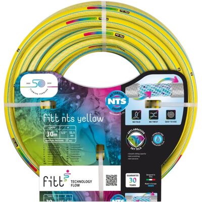 FITT Nts jaune 1/2 (12,5 mm) 30m - Tuyau d'arrosage de jardin - Publicité FITT Nts jaune 1/2 (12,5 mm) 30m - Tuyau d'arrosage de jardin - Publicité