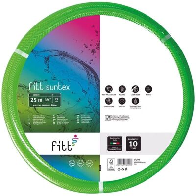 Manguera de jardín FITT Suntex - 19mm, 25m, Flexible, Protección UV Manguera de jardín FITT Suntex - 19mm, 25m, Flexible, Protección UV
