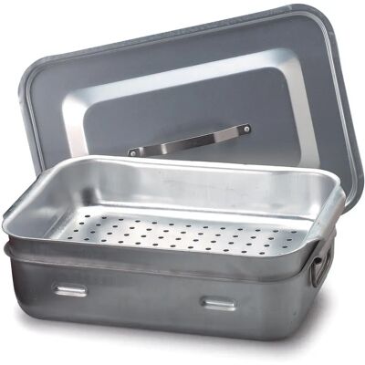 Fasa - Alluminio rettangolare - 50x33 cm - Steamer Fasa - Alluminio rettangolare - 50x33 cm - Steamer