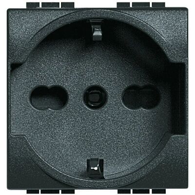 Bticino L4140 Presa Schuko Antracite - Presa elettrica Bticino L4140 Presa Schuko Antracite - Presa elettrica