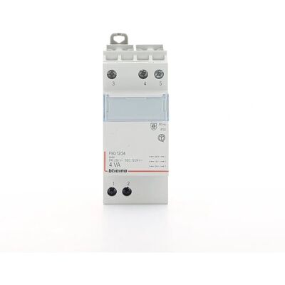 Bticino F90/12/24 - Transformateur monophasé 230V primaire 12/24V secondaire IP20 - Publicité Bticino F90/12/24 - Transformateur monophasé 230V primaire 12/24V secondaire IP20 - Publicité