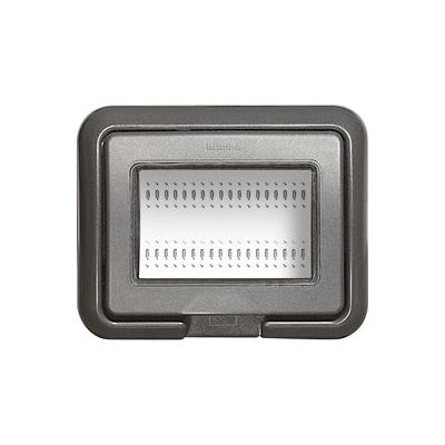 Legrand 24603L Plaque Murale - IP55, 3 Modules, Antracite - Publicité Legrand 24603L Plaque Murale - IP55, 3 Modules, Antracite - Publicité