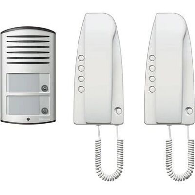 Bticino 363221 Audio-Gegensprechanlage - Zweifamilien, Weiß Bticino 363221 Audio-Gegensprechanlage - Zweifamilien, Weiß