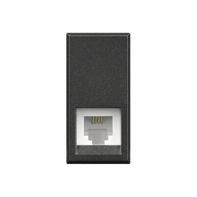 Connecteur téléphonique BTicino HS4258/11N Anthracite - Publicité Connecteur téléphonique BTicino HS4258/11N Anthracite - Publicité