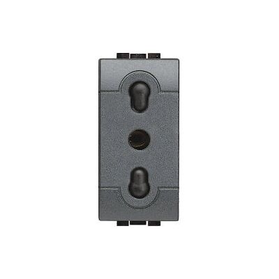 BTicino L4180 Enchufe bipasso gris - Enchufe eléctrico BTicino L4180 Enchufe bipasso gris - Enchufe eléctrico