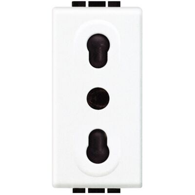 Prese bipasso bianca Bticino - Living light - Prese elettriche Prese bipasso bianca Bticino - Living light - Prese elettriche