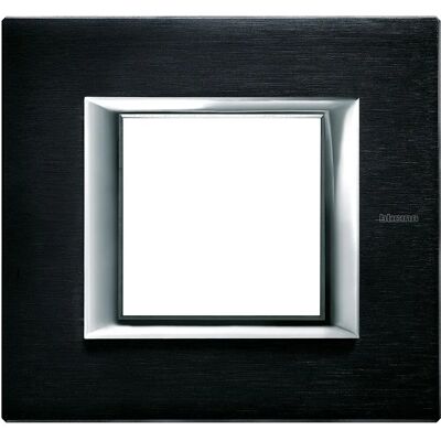 Bticino Axolute 2-Module Schalter - Satin-Finish Bticino Axolute 2-Module Schalter - Satin-Finish