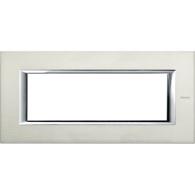 Bticino HA4806XC - Rechteckige 6-Modul Aluminium Wandplatte Bticino HA4806XC - Rechteckige 6-Modul Aluminium Wandplatte