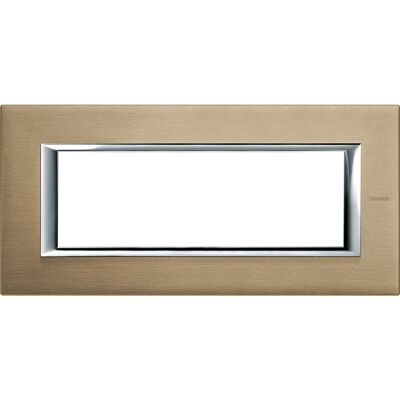 Legrand HA4806NX Plaque Murale - 6 Modules - Titane Satiné - Couverture Interrupteur - Publicité Legrand HA4806NX Plaque Murale - 6 Modules - Titane Satiné - Couverture Interrupteur - Publicité