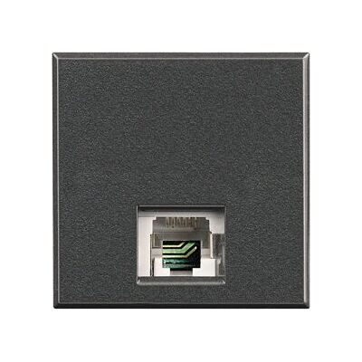 Legrand HS4258/12D Enchufe - RJ12, 2 Módulos, Gris Oscuro Legrand HS4258/12D Enchufe - RJ12, 2 Módulos, Gris Oscuro