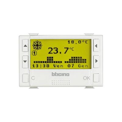 Thermostat BTicino AM5721 - Programmation quotidienne/hebdomadaire - Publicité Thermostat BTicino AM5721 - Programmation quotidienne/hebdomadaire - Publicité