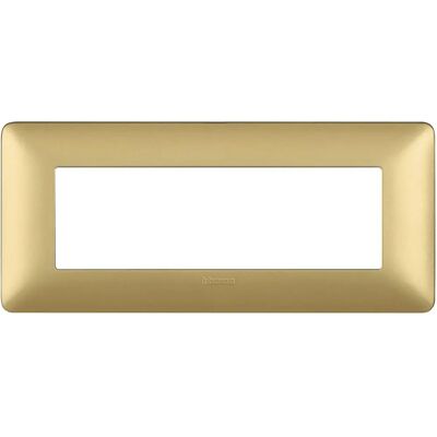 BTicino Matix Gold Switch Plate - 6 Modules BTicino Matix Gold Switch Plate - 6 Modules