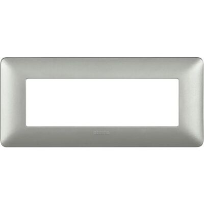 Placca Matix 6 moduli BTicino Argento - Placca elettrica Placca Matix 6 moduli BTicino Argento - Placca elettrica