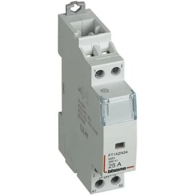 Contacteur Bticino 24V AC 25A 2NO 1 Module FT1A2N24 - Publicité Contacteur Bticino 24V AC 25A 2NO 1 Module FT1A2N24 - Publicité