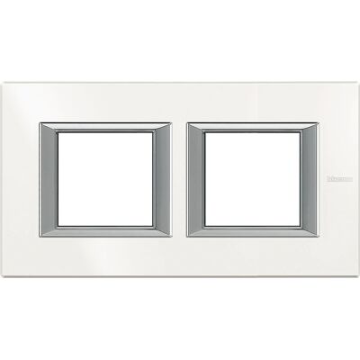 Legrand HA4802M2HHD Wandabdeckung - Modernes Aluminium 2-Module Legrand HA4802M2HHD Wandabdeckung - Modernes Aluminium 2-Module