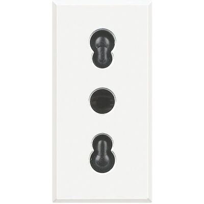 B-Ticino Bticino Serie HD4180 Axolute - Presa 2p + T 16A - Bianco B-Ticino Bticino Serie HD4180 Axolute - Presa 2p + T 16A - Bianco