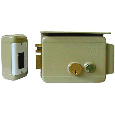 Yale - Cerradura eléctrica para portón - Mano izquierda - Acero Yale - Cerradura eléctrica para portón - Mano izquierda - Acero
