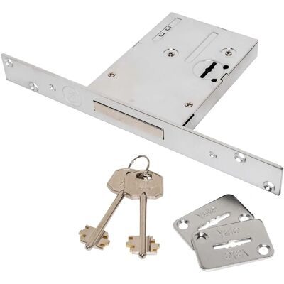 Yale Double Lock - Steel Iron Door Lock - Reversible - 2 Keys Yale Double Lock - Steel Iron Door Lock - Reversible - 2 Keys