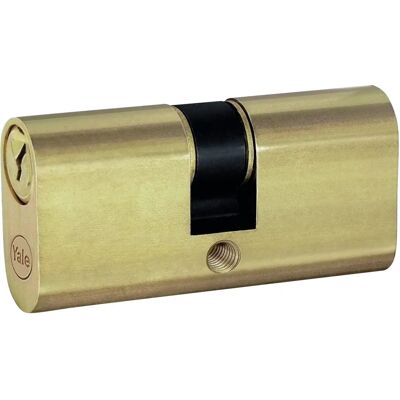 Yale Messing Ovaal Cilinder Slot - 3 Sleutels - Duurzaam Messingafwerking Yale Messing Ovaal Cilinder Slot - 3 Sleutels - Duurzaam Messingafwerking